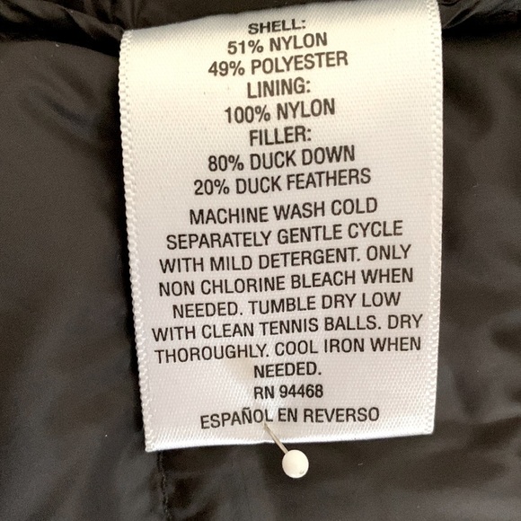 Inc Down Puffer Jacket, Size M, Navy Blue. - Picture 6 of 7